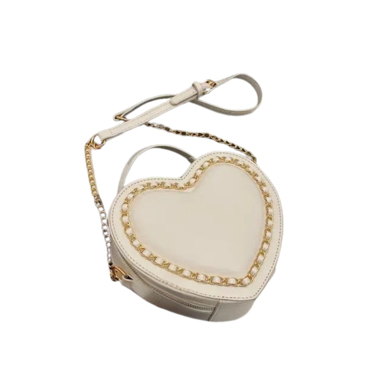 Sac Épaule Femme en Cuir avec Chaîne Réglable