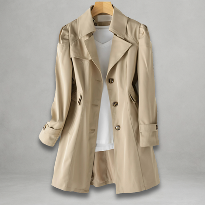 Manteau Femme Trench Classique Beige Chic - PanierRoyale