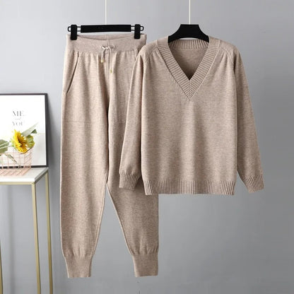 Ensemble Femme Tricot Doux et Confortable