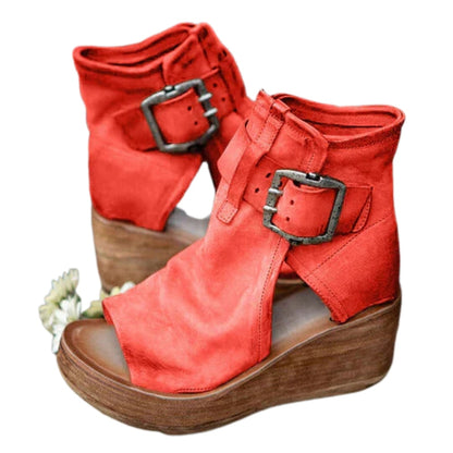 Sandales Hauts Talons Boucle Or Elegant