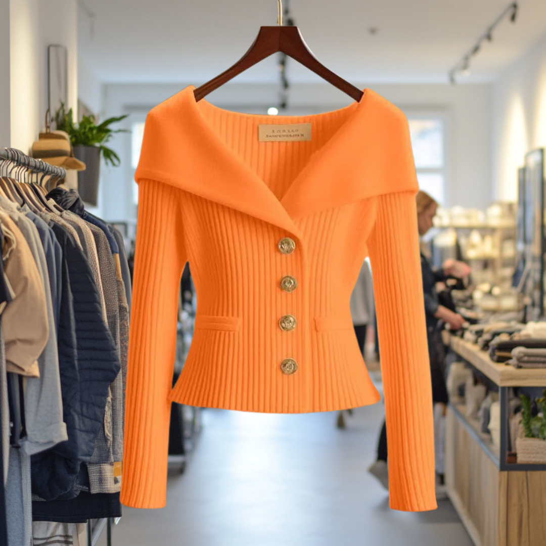 Gilet femme épais et chaud couleur jaune citron