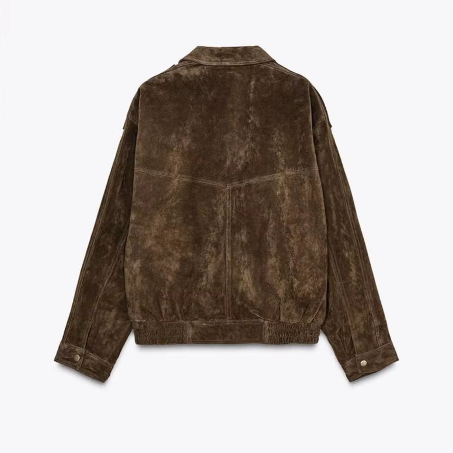 Veste Femme Suédine Coupe Ample Oversize Mi-saison