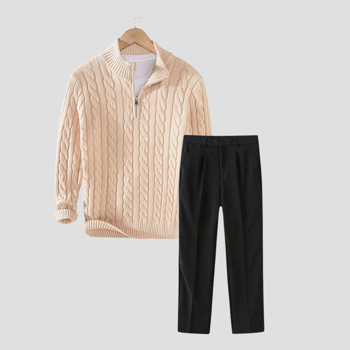 Pull Laine Marine Classique et Chaud
