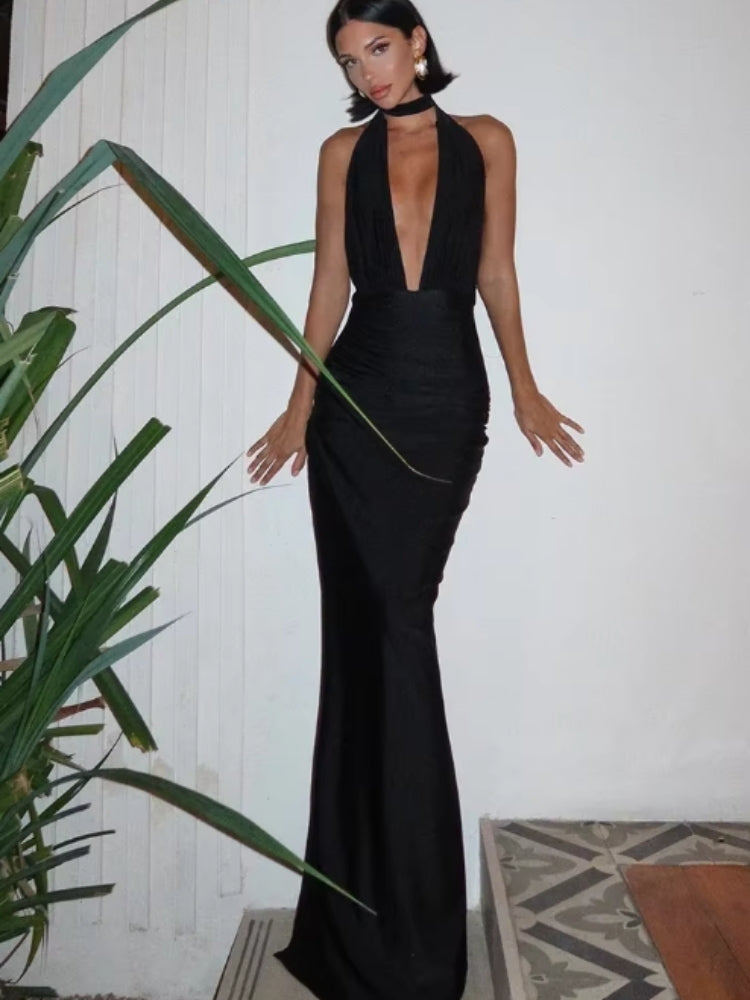 Robe Soirée Dos Nu Érotique Féminine - PanierRoyale