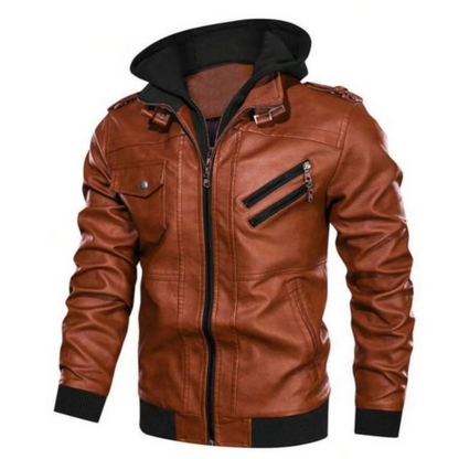 Veste Moto Hiver Homme avec Capuche et Protection Renforcée