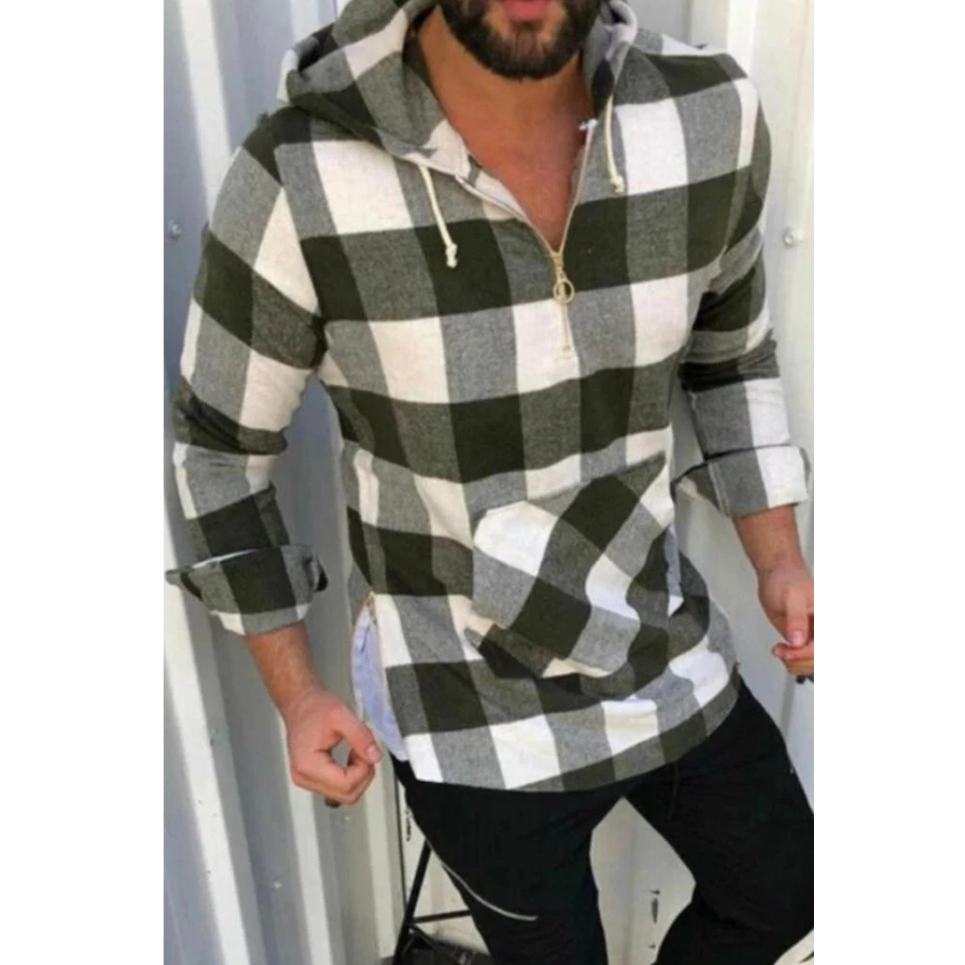Chemise à capuche molletonnée douce à manches longues