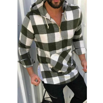 Chemise à capuche molletonnée douce à manches longues