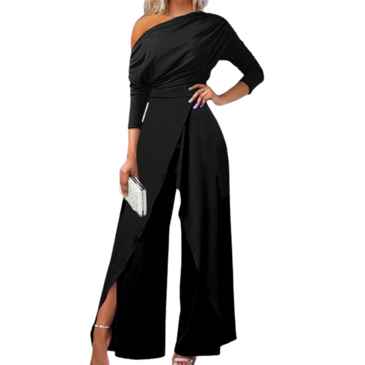 Robe Combinaison Féminine Asymétrique Jambes Larges - PanierRoyale