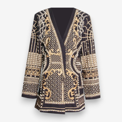 Veste Femme Manches Longues Col en V Élégante