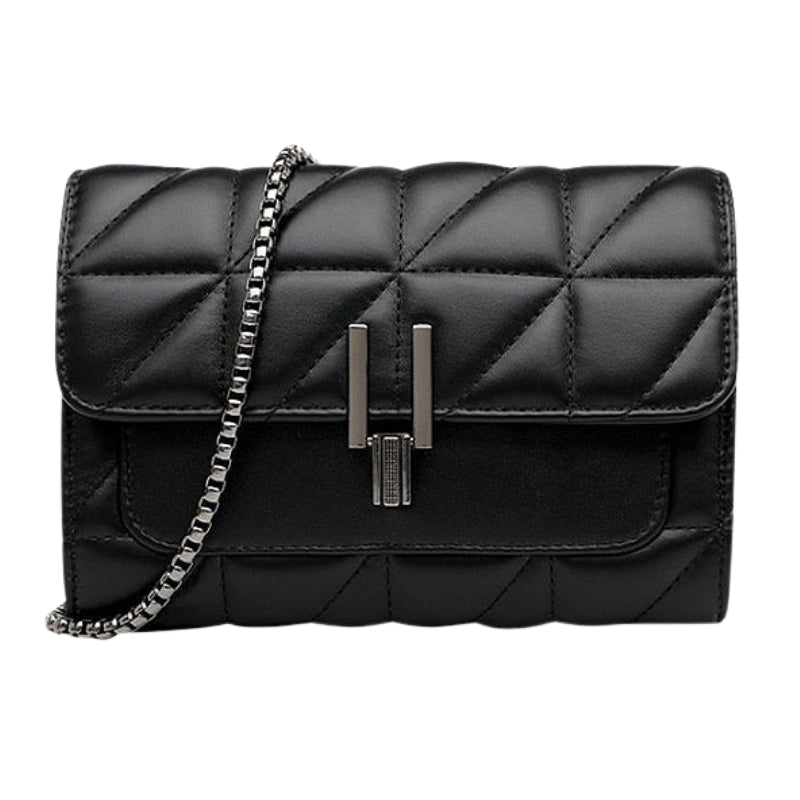 Sac à Main Petit en Cuir avec Chaînette et Fermeture Éclair - PanierRoyale