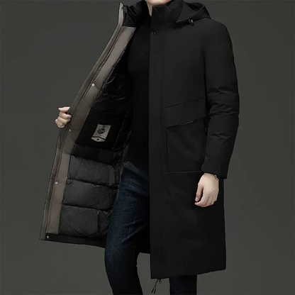 Parka Hiver Homme Longue Doudoune avec Capuche