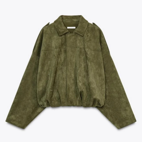 Veste décontractée et chaude en Daim