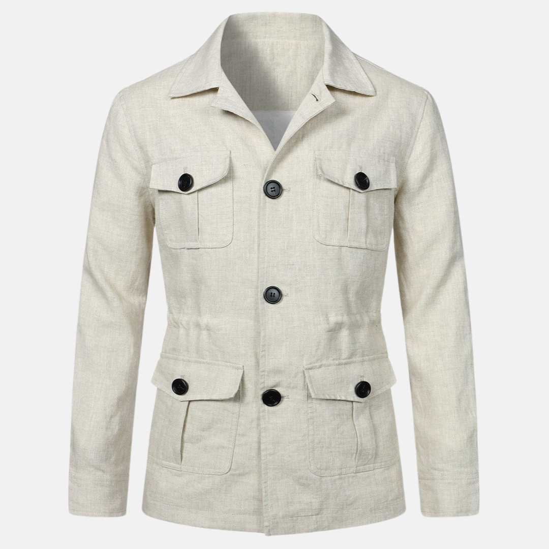 Veste Homme Élégante - Taille Slim avec Poches Zippées & Fermeture Éclair - PanierRoyale
