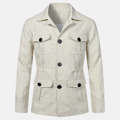 Veste Homme Élégante - Taille Slim avec Poches Zippées & Fermeture Éclair - PanierRoyale