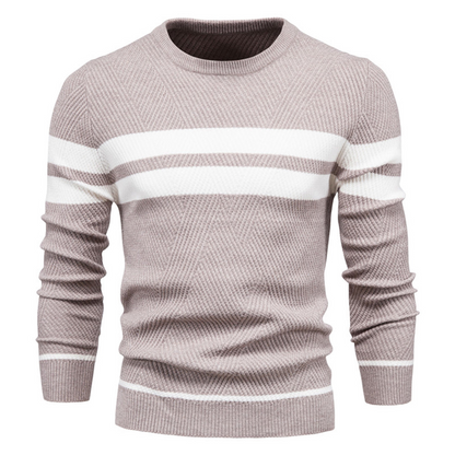 Pull Homme Col Rond Tricot Chaud et Confortable