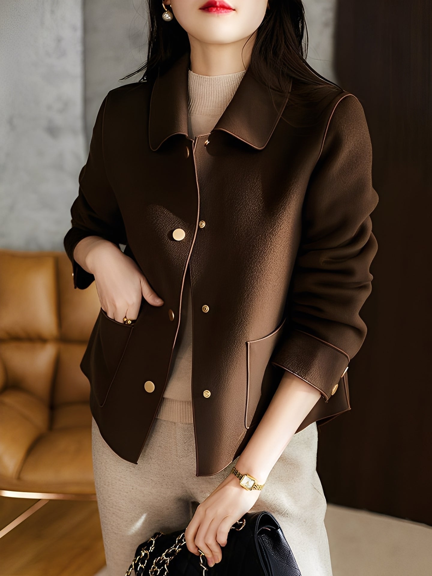 Veste Femme Chic et Professionnelle pour Bureau et Ville