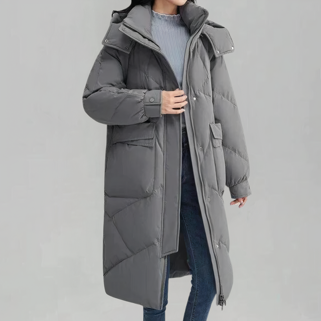 Doudoune Femme Longue Noir Élégante
