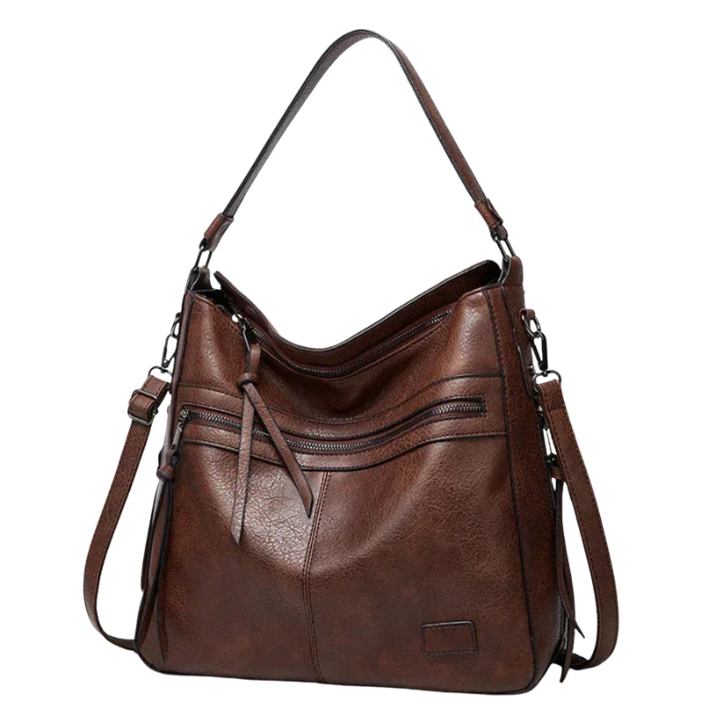 Sac à Main Femme Élégant avec Poches Zippées et Bretelle Réglable - PanierRoyale