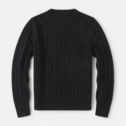 Pull Laine Mélange Brun Chaud