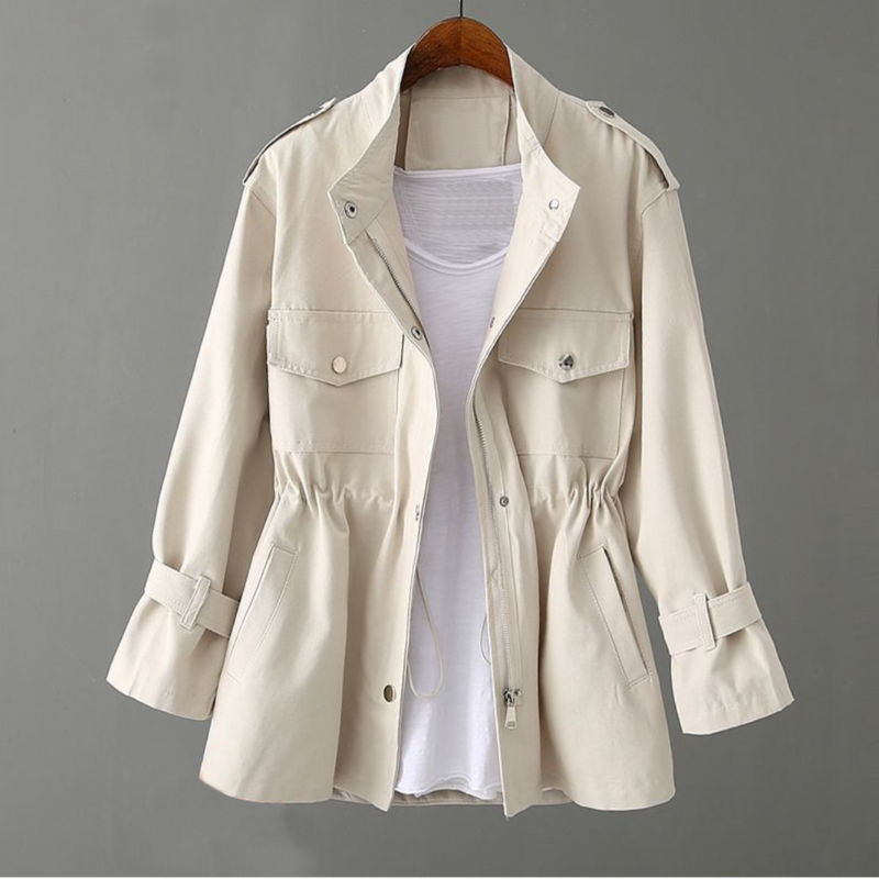 Manteau Femme Long Élégant Taille Classique