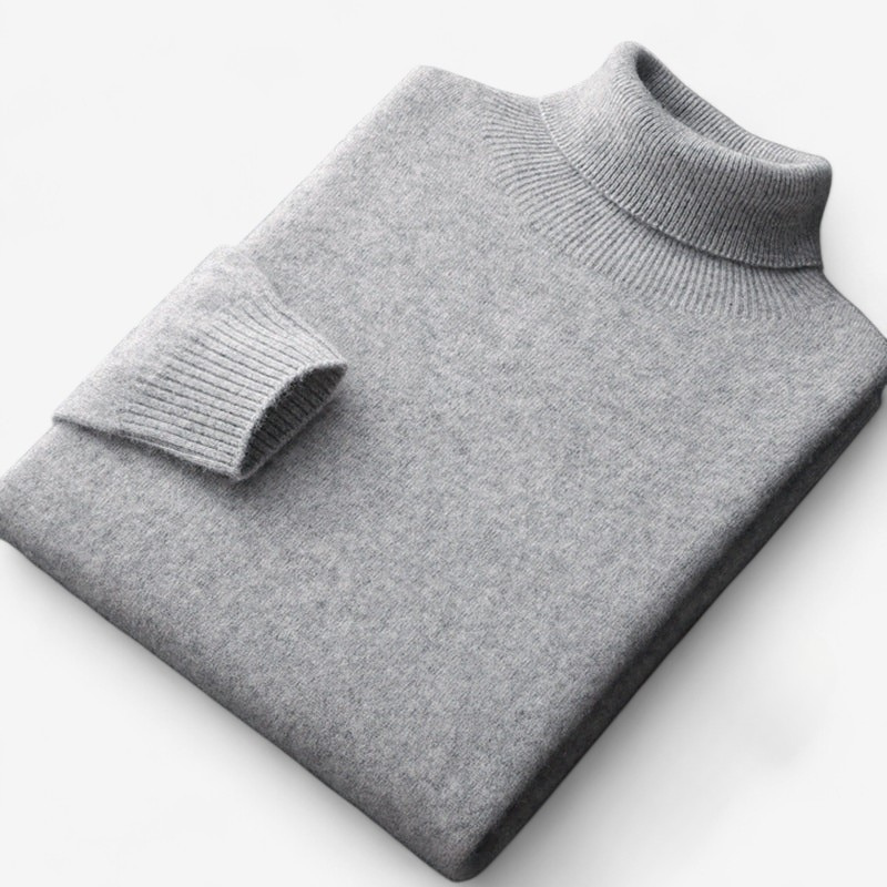 Pull Col Roulé Slim Fit Élégant pour Homme