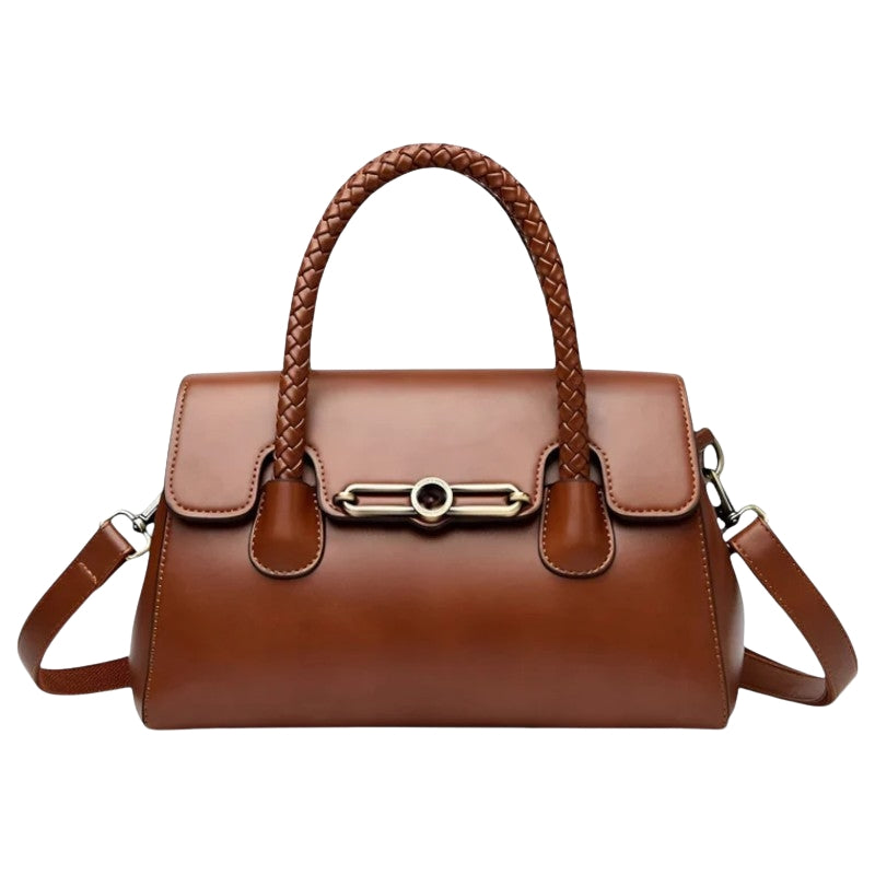 Sac à Main Femme avec Bretelle Réglable et Poignées Cuir