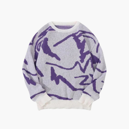 Pull Chaud Hiver en Laine Mélangée