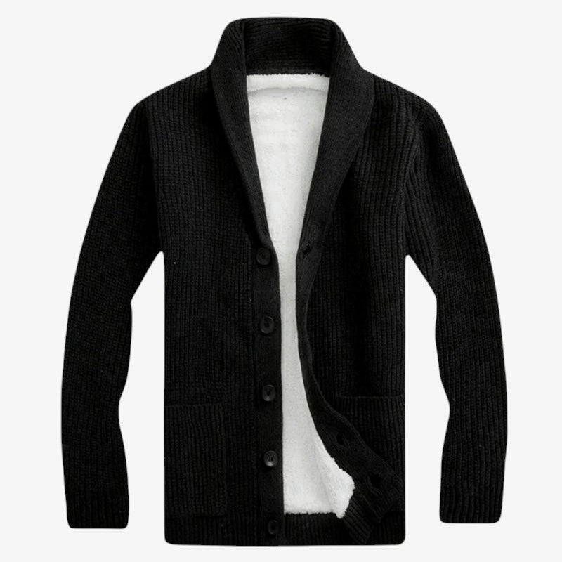 Cardigan Homme Chic à Boutons en Bois - PanierRoyale