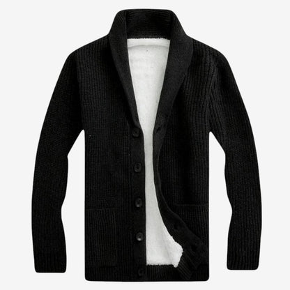 Cardigan Homme Chic à Boutons en Bois - PanierRoyale