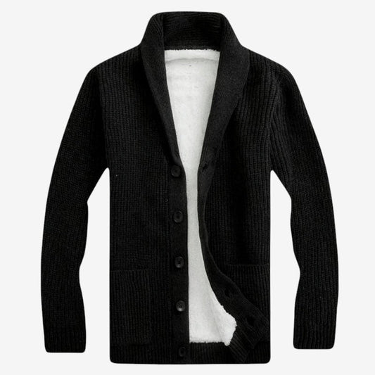 Cardigan Homme Chic à Boutons en Bois - PanierRoyale
