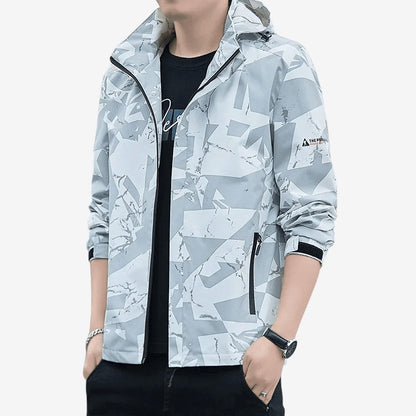 Veste Streetwear Capuche Manches Longues et Poches Zippées