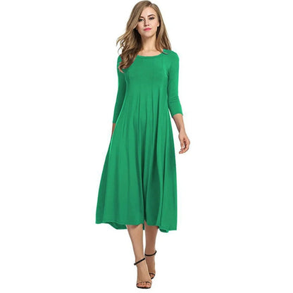 Robe Femme Chic Mi-Longue Taille Idéale