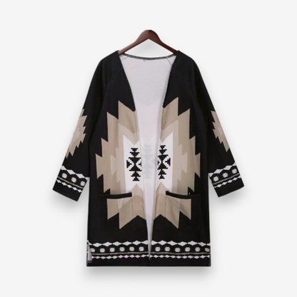Veste Oversize Femme Manches Longues Imprimé Floral - PanierRoyale