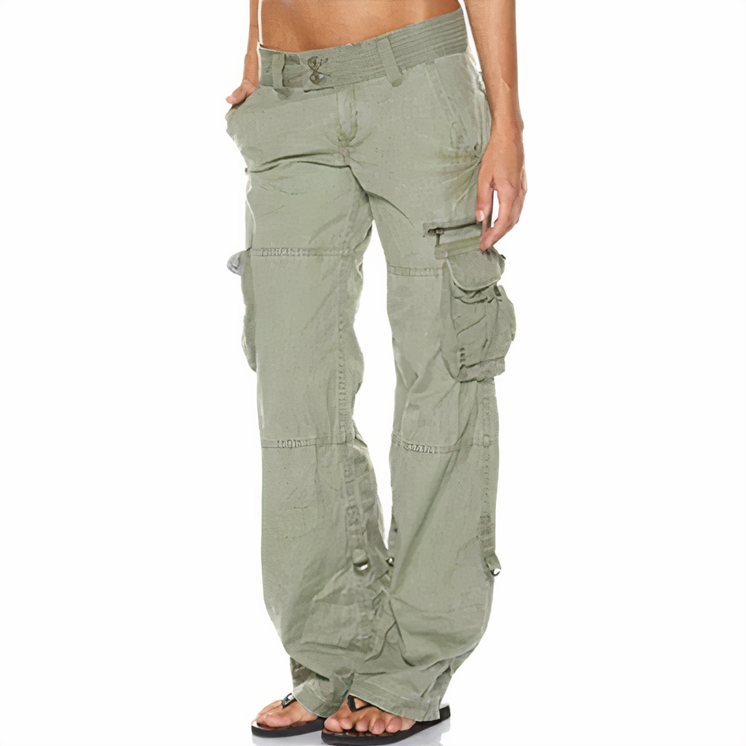 Pantalon Cargo Femme Long et Confortable