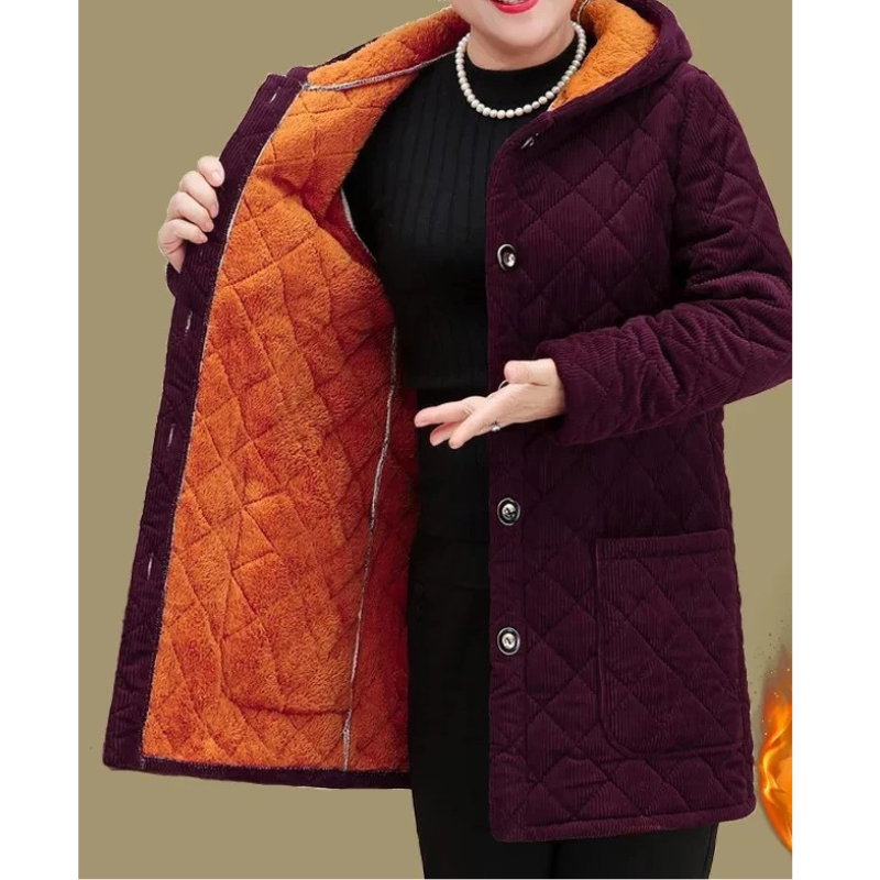 Veste Hivernale Femme Doublure Polaire Manches Longues