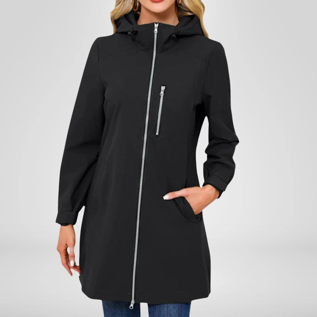 Veste Imperméable Femme à Capuche pour Pluie et Vent