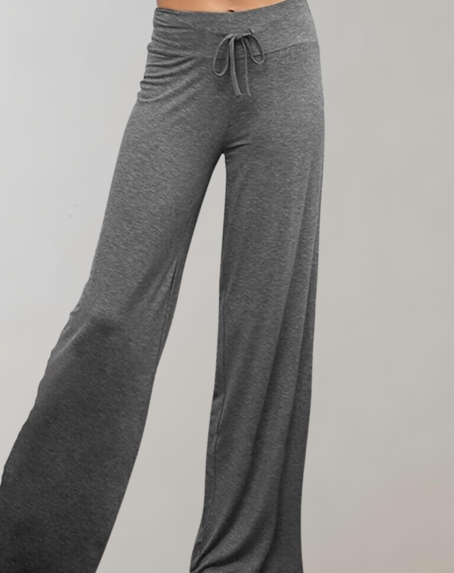 Pantalon Large Évasé Uni Coloris Élégant - PanierRoyale