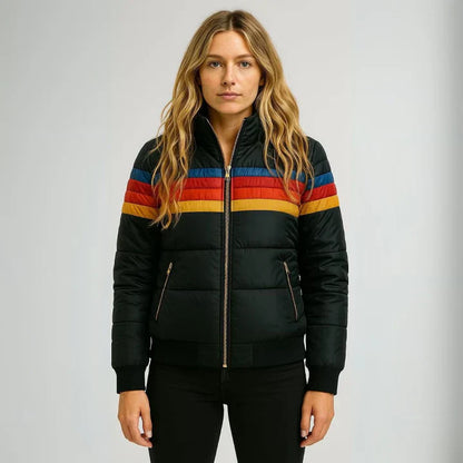 Manteau Femme Hiver Épais avec Capuche et Fermeture Éclair
