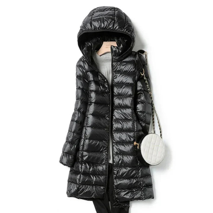 Manteau Hiver Femme Long à Capuchon Élégant