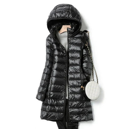 Manteau Hiver Femme Long à Capuchon Élégant