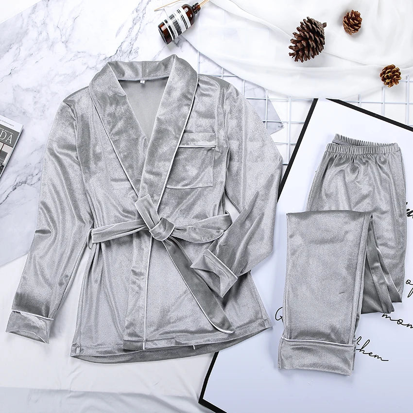 Pyjama Femme Hiver Doux et Chaud