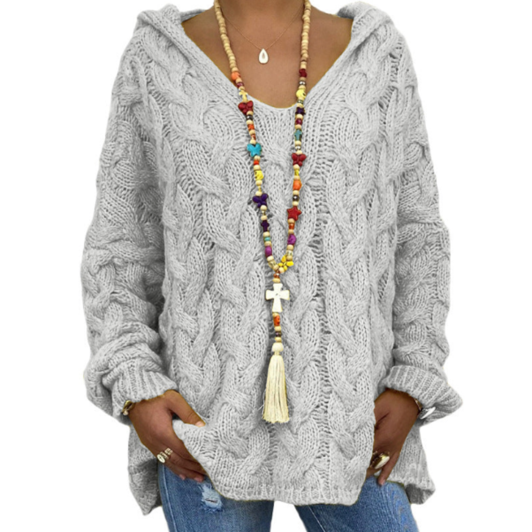Pull Femme Long Manches Doux et Élégant