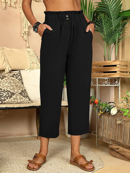 Pantalon Femme Confort Coton Élégant