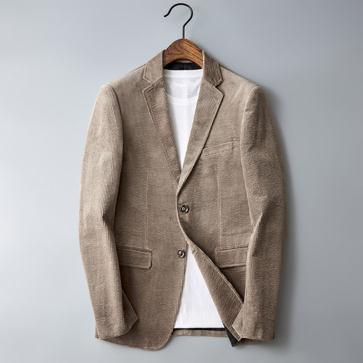 Blazer Homme Slim Fit Noir Élégant