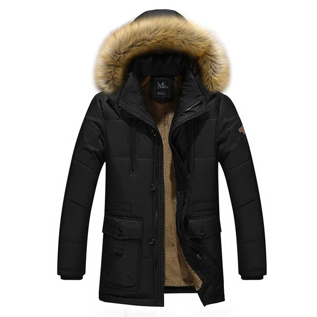 Doudoune Hiver Homme avec Capuche et Manches Réglables