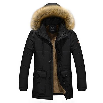 Doudoune Hiver Homme avec Capuche et Manches Réglables