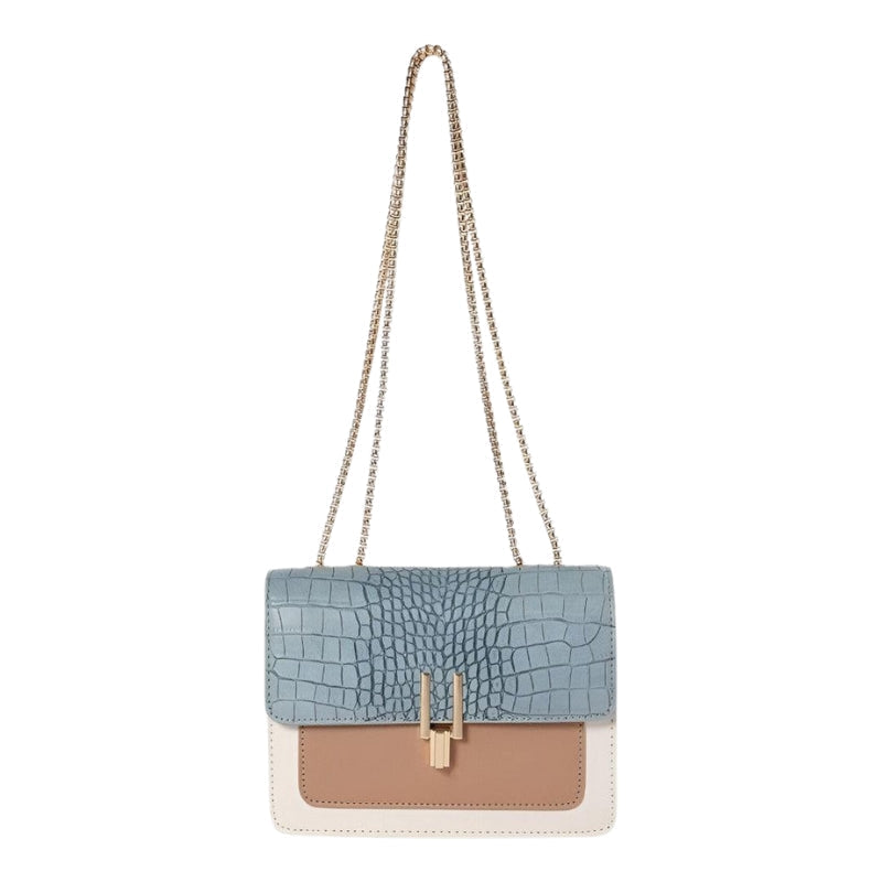 Sac à Main Chic en Cuir avec Chaînes Métallisées