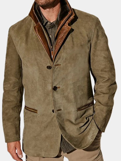 Veste Homme Mélange Laine Confort Coupe Ajustée - PanierRoyale