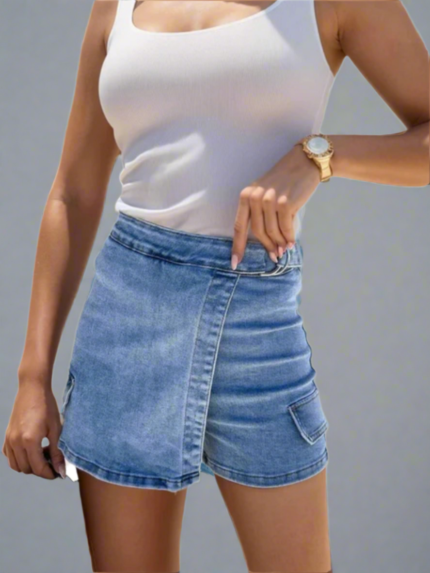 Short Jeans Féminin Confortable et Chic pour Été - PanierRoyale