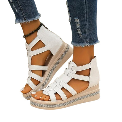 Sandales Plates-formes Bout Ouvert Chic et Féminines